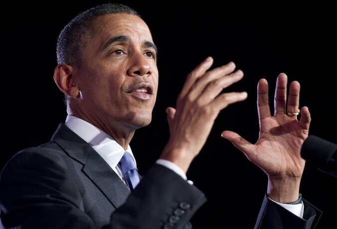 De Amerikaanse president Barack Obama.