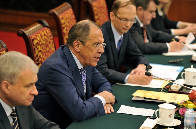 Lavrov, Russisch minister van Buitenlandse Zaken.