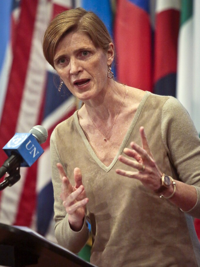 Samantha Power, ambassadeur voor de VS bij de Verenigde Naties.