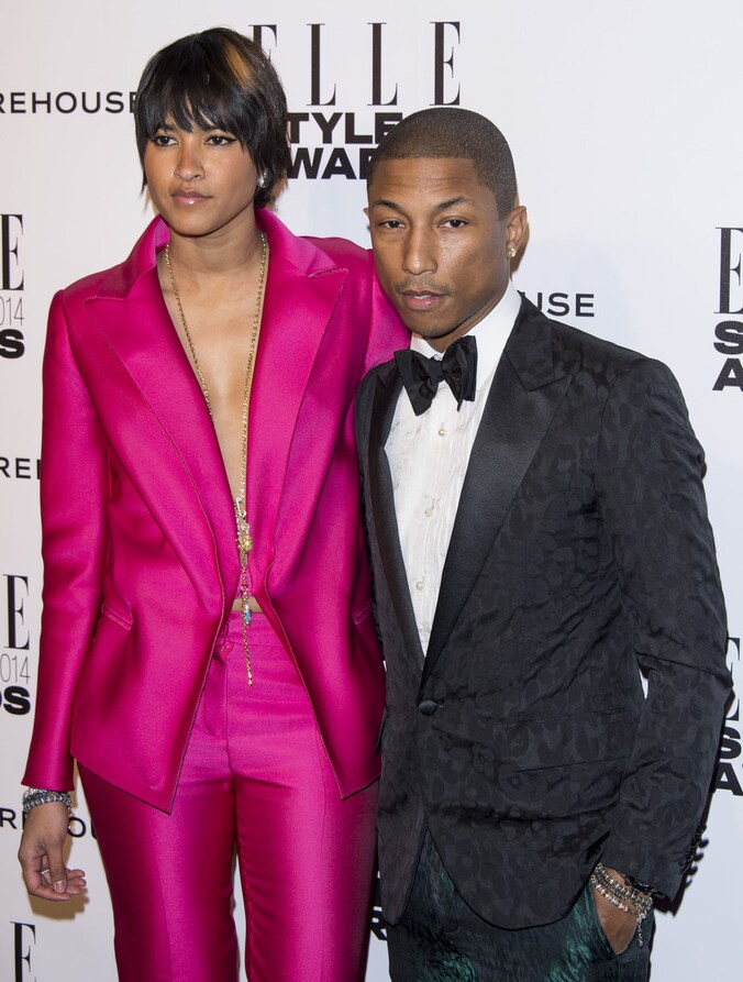 Pharrell en zijn vrouw Helen Lasichanh.