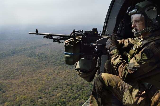 Franse militair in Centraal-Afrikaanse Republiek.