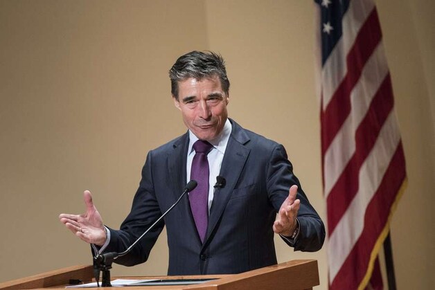 Anders Fogh Rasmussen, secretaris-generaal van de Navo.