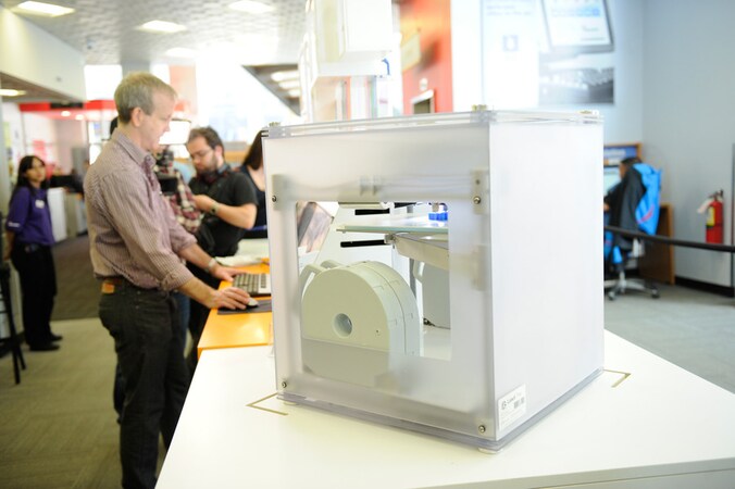 In deze winkel op Fifth Avenue in New York kunnen klanten gebruik maken van 3D-printers.