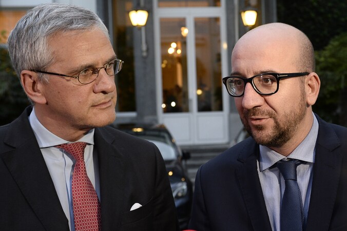 Coformateurs Kris Peeters en Charles Michel.