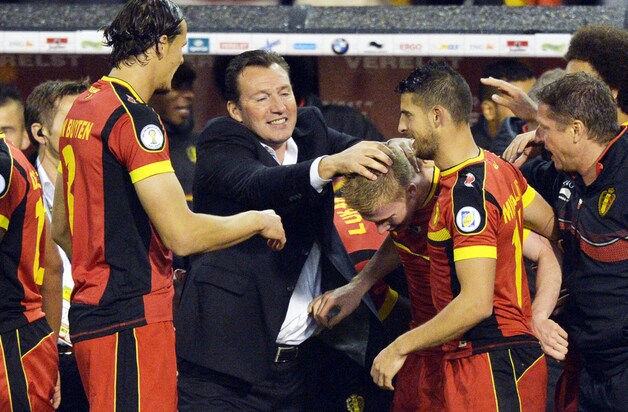 De Bruyne zette België met zijn vierde goal in deze campagne nog op de goeie weg.