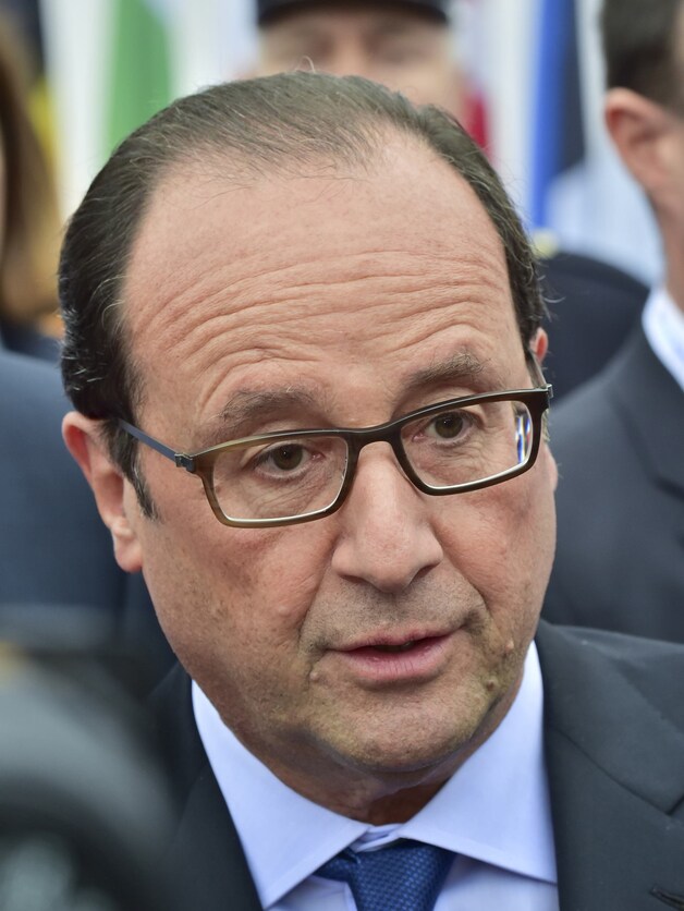 De Franse president François Hollande.