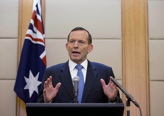 De Australische premier Tony Abbott.