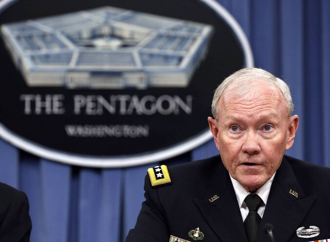 De voorzitter van de Amerikaanse gemeenschappelijke chefs van staven, generaal Martin Dempsey.
