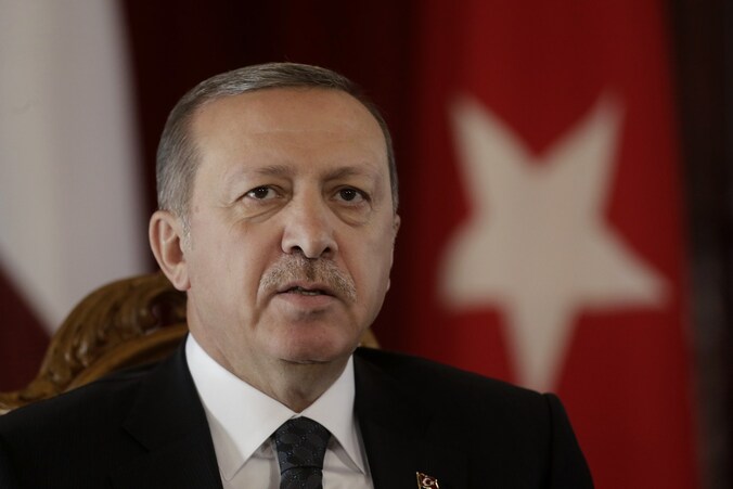 De Turkse president, Erdogan.