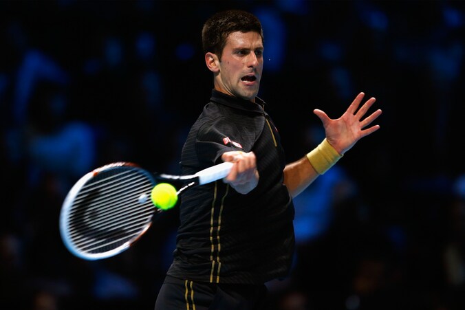 Djokovic won de Masters nadat Federer forfait gaf in de finale.