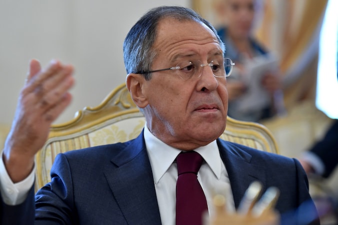 De Russische minister van Buitenlandse Zaken Sergej Lavrov.