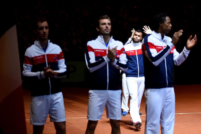 Het Franse Davis Cup team.