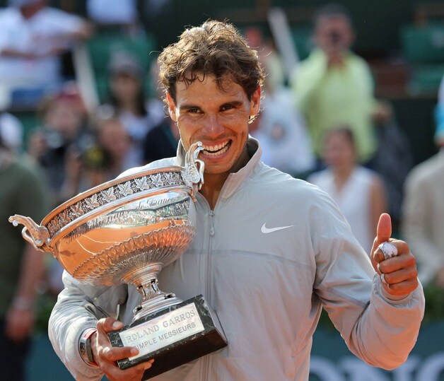 Zijn negende zege op Roland Garros na winst in de finale tegen Djokovic.