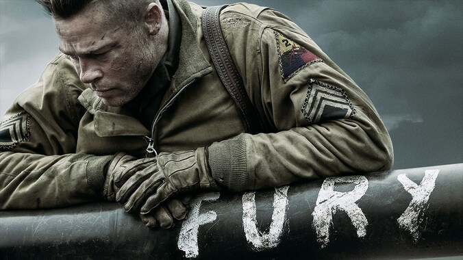 Brad Pitt in Fury, een van de gelekte films.