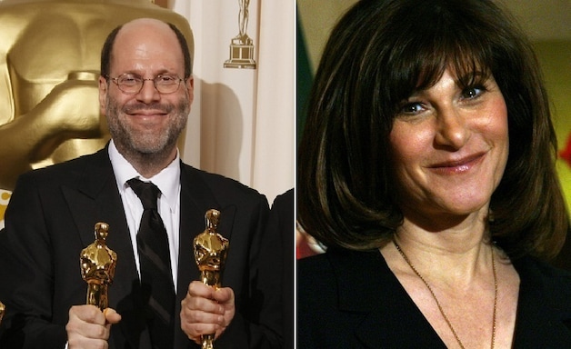 Producer Scott Rudin en Sony-topvrouw Amy Pascal