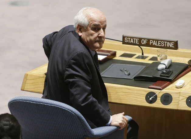 Palestijns gezant Riyad Mansour