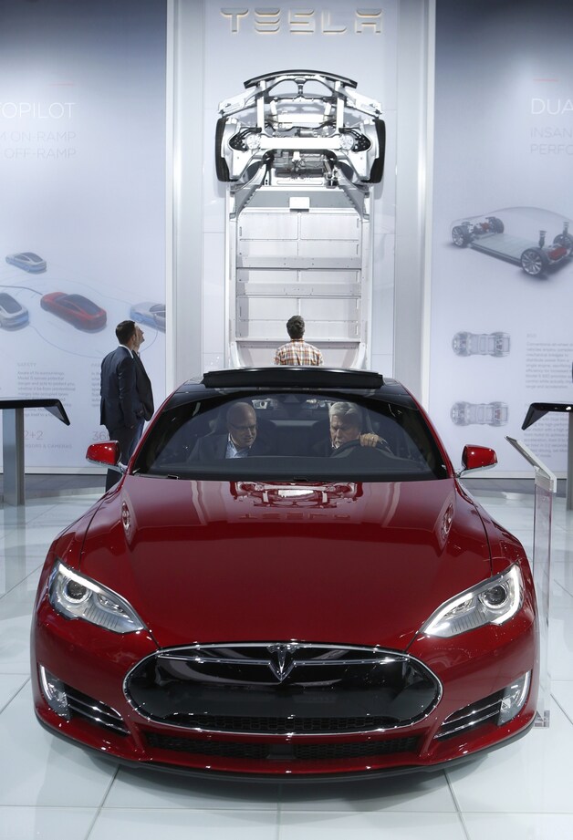 Een Tesla S.