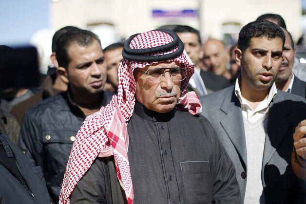 Saif al-Kasasiba, de vader van de levend verbrande piloot.