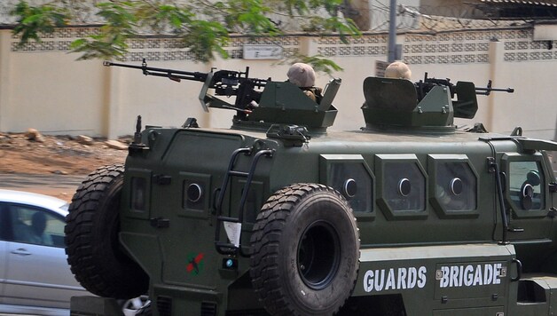 Soldaten vechten in Nigeria tegen Boko Haram.