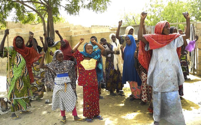 Deze vrouwen konden terugkeren naar hun woonplaats in Michika, in het noordoosten van Nigeria, nadat Boko Haram eruit werd verdreven.
