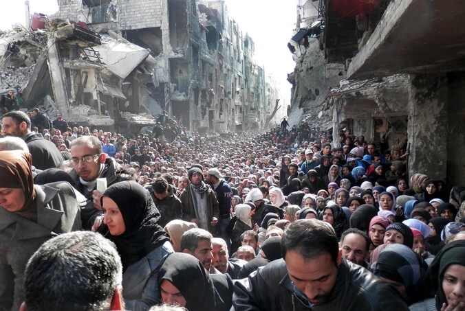 Archieffoto van het vluchtelingenkamp Yarmouk.