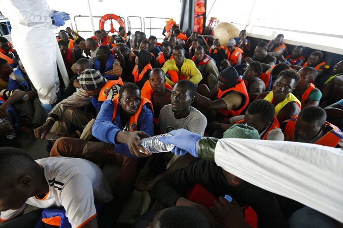Beeld van een eerdere reddingsactie. (Archiefbeeld)