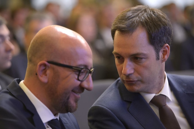 Premier Charles Michel en Alexander De Croo.