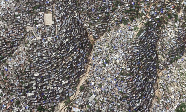 Port-au-Prince in Haïti, waar armoede zorgt voor levensgevaarlijke woonomstandigheden.