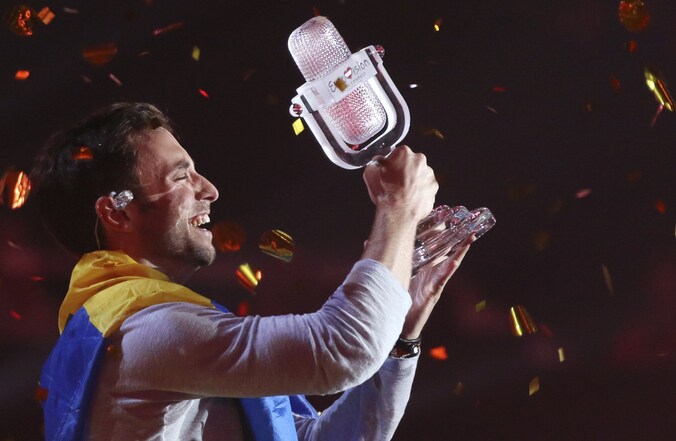 De Zweedse winnaar van Eurosong Mans Zelmerlow.