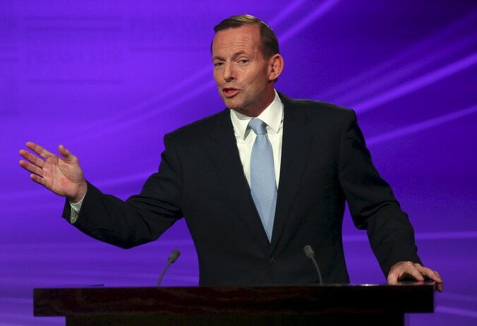 De Australische premier Tony Abbott.