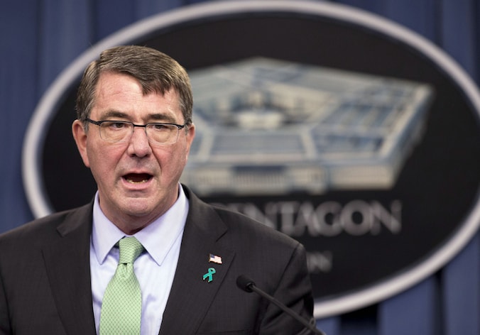 De Amerikaanse minister van defensie Ash Carter