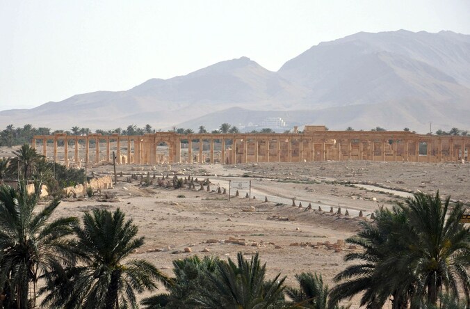 Ruïnestad Palmyra in Syrië.