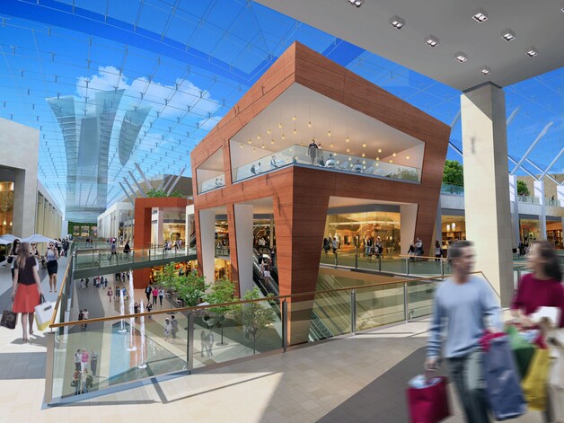 Het geplande shoppingcomplex Uplace in Machelen.
