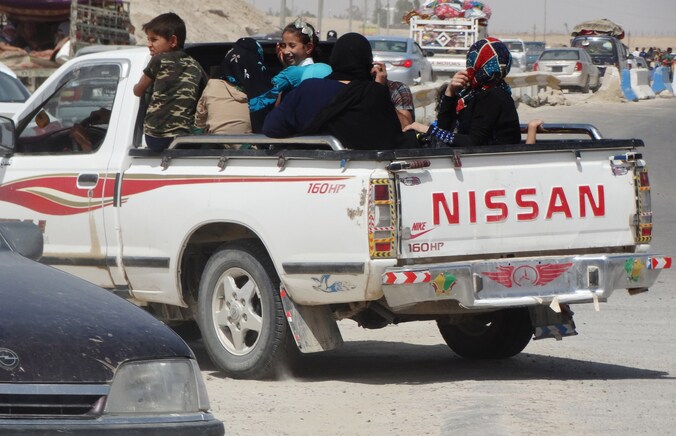 Beeld van 18 mei: inwoners ontvluchten Ramadi