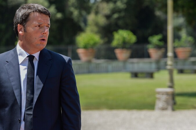 De Italiaanse premier Matteo Renzi.