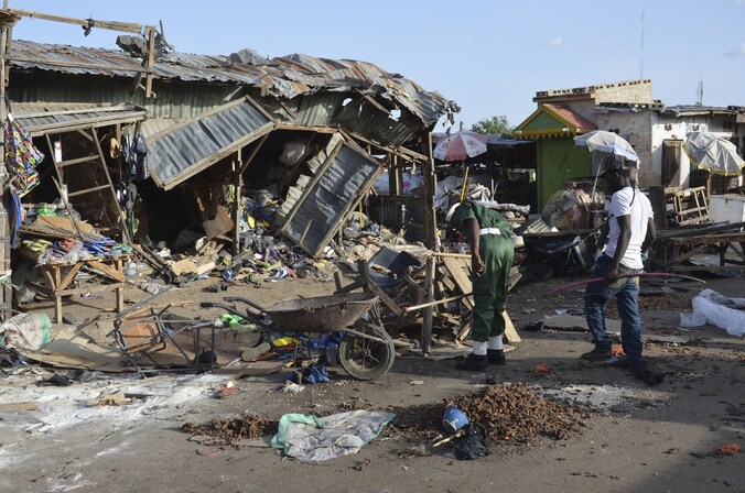 De aanslag komt een dag na een dubbele bomaanslag door meisjes in een de stad Maiduguri.