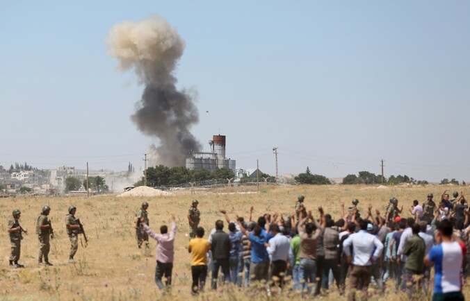 In en rond Kobani laaien de gevechten de laatste dagen weer op.