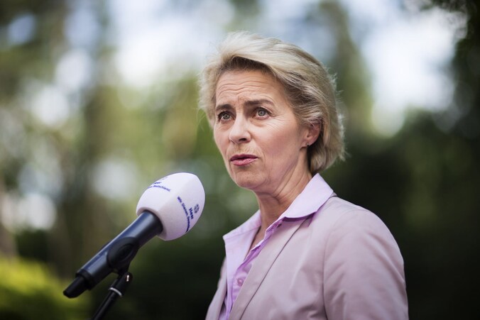 De Duitse minister van Defensie, Ursula von der Leyen.