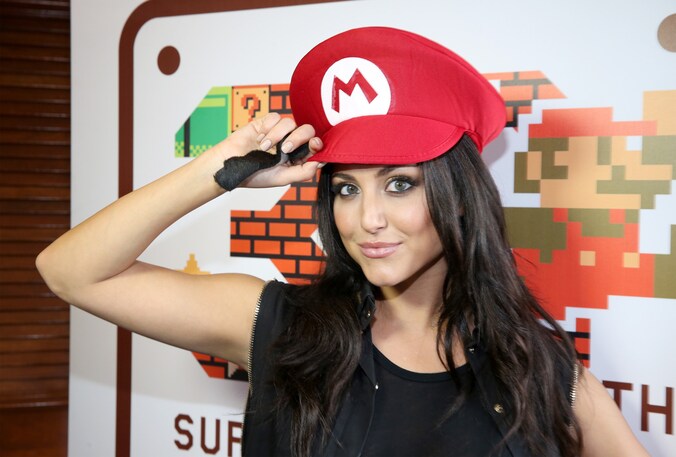 Actrice Casie Scerbo tijdens een Nintendo-evenement eerder deze maand