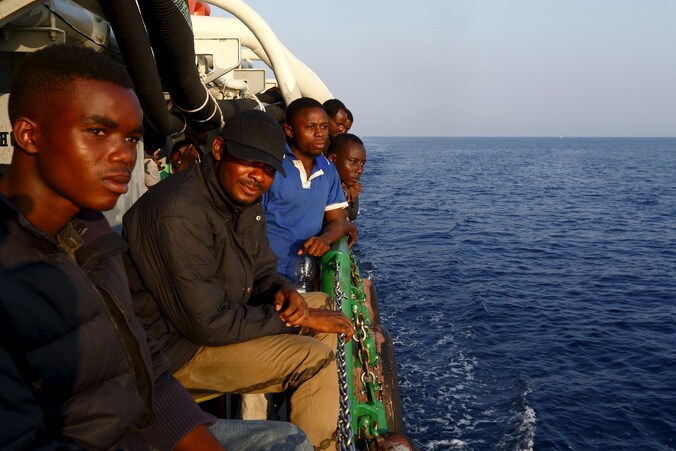 Ook het schip van Artsen zonder Grenzen 'Bourbon Argos' heeft dit weekend bootvluchtelingen opgepikt.