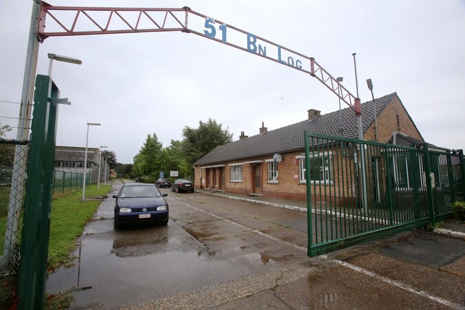 De kazerne in Sijsele.