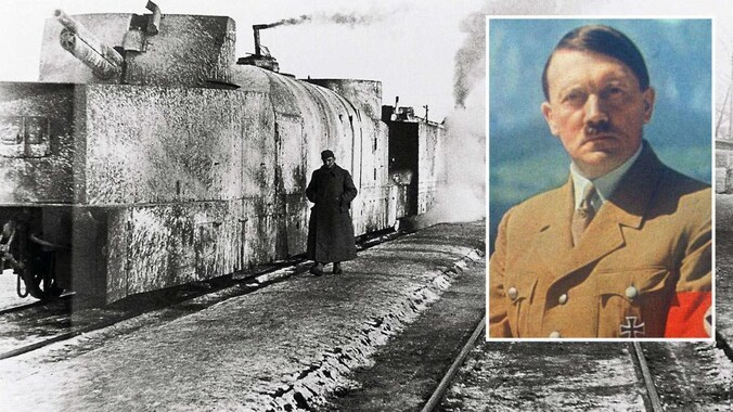 Dergelijke gepantserde trein met afweergeschut werd vorige week ontdekt door een Pool en een Duitser die informatie ingefluisterd kregen van een man op zijn sterfbed. In de buurt van de vindplaats bouwden de nazi's een basis voor Hitler annex tunnelcomplex.