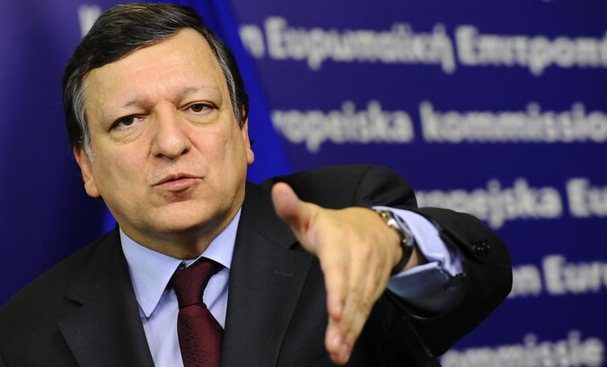 Voorzitter van de commissie José Manuel Barroso.