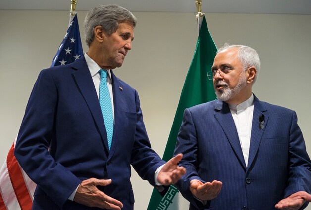 John Kerry en Javad Zarif