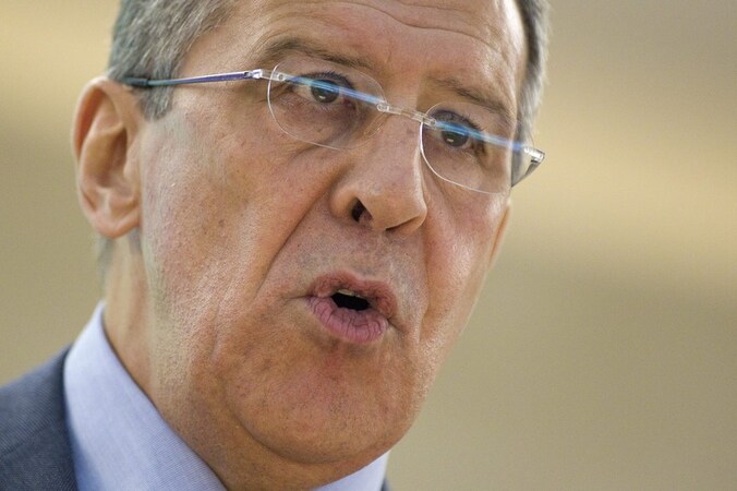 Russisch minister van Buitenlandse Zaken Sergej Lavrov