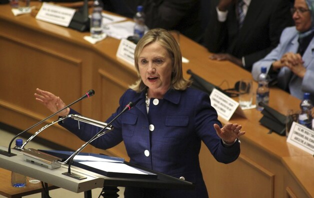 Hillary Clinton, VS-minister van Buitenlandse Zaken.