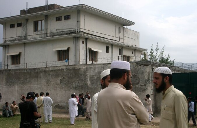 Bin Laden verbleef in dit gebouw in Abbottabad.