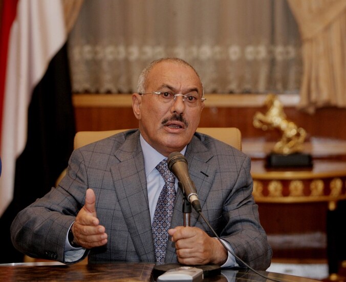 President Saleh riskeert van de macht verdreven te worden.