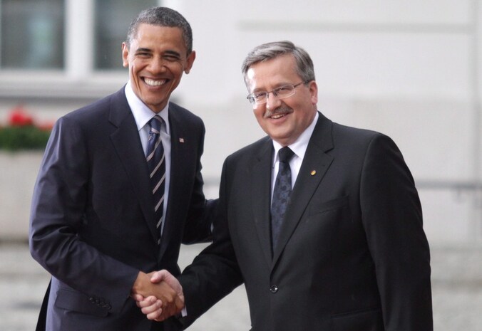 Barack Obama en Bronislaw Komorowski.