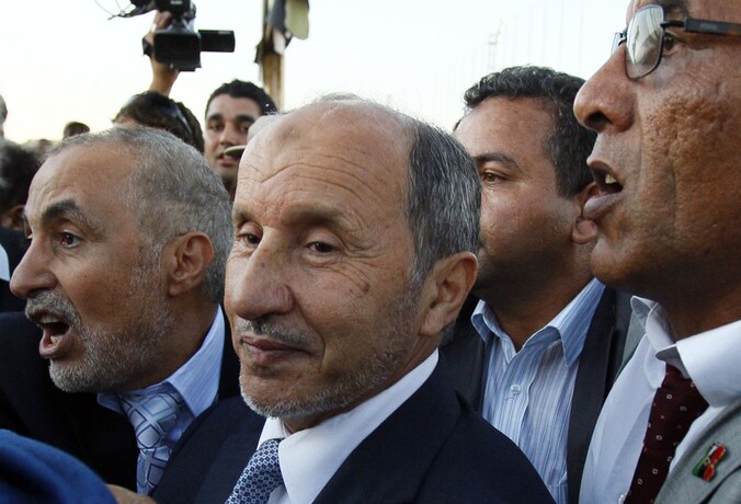 Mustafa Abdel Jalil, leider van de Libische overgangsraad.